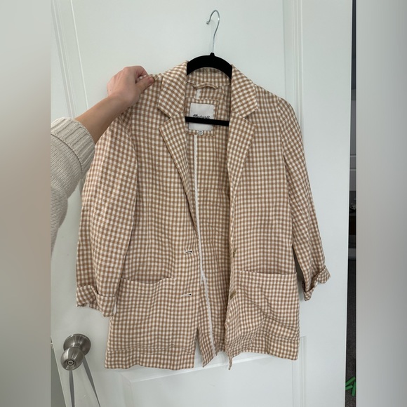 Madewell Gingham Blazer - Picture 1 of 4